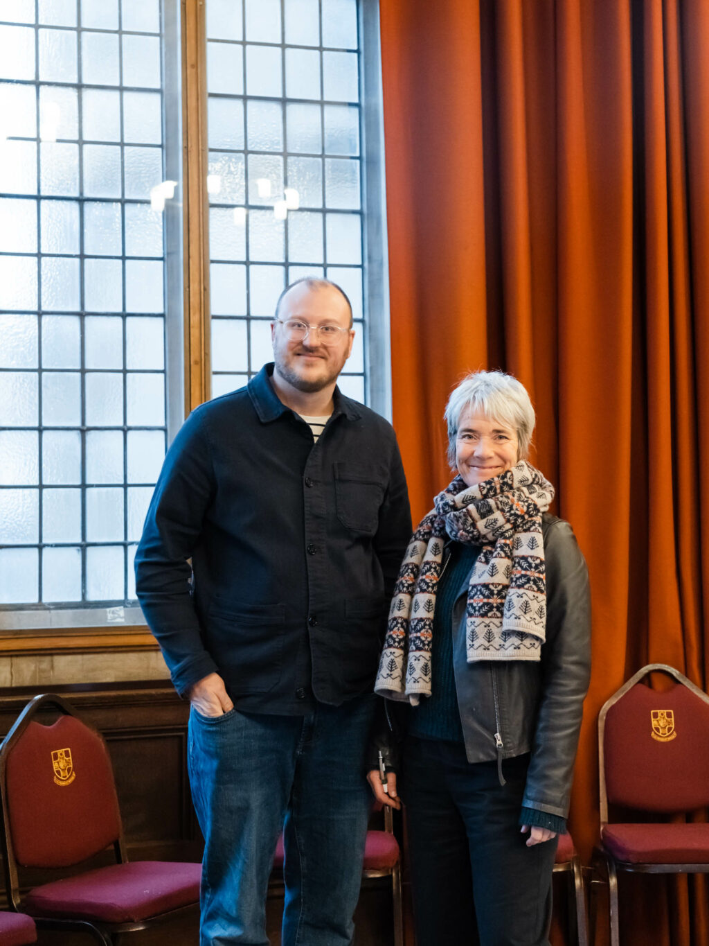 James Greig of Stem and Green and Rachel Siegfried of Green and Gorgeous at the Flowers from the Farm Conference, Bristol 2023