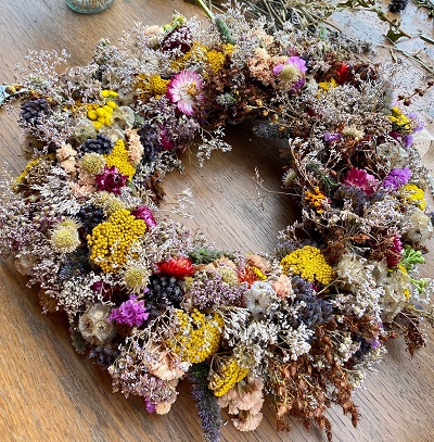 Dried flowers wreath workshop with Trigon Farm Ltd
